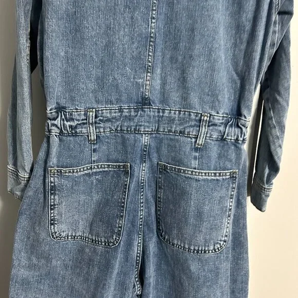 NWT Universal Thread Utility Baggy Denim Jumpsuit Women's Size 10 - Picture 11 of 14